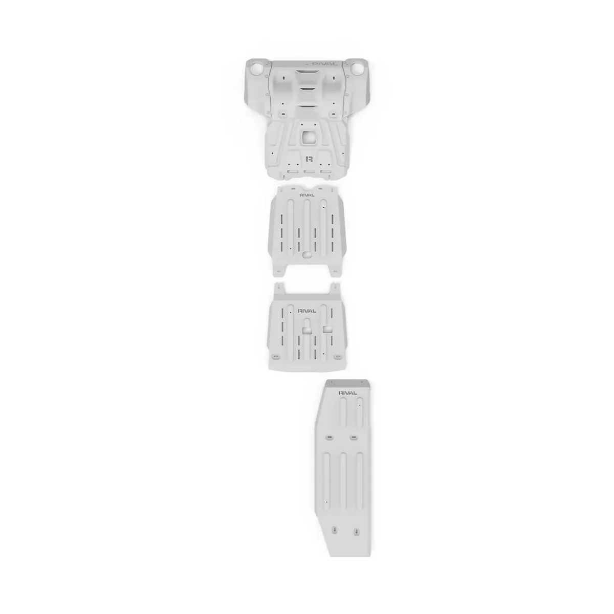 Toyota Hilux and Fortuner 2015-Present Full Bash Plate Set Radiator Engine Transmission Transfer Case and Fuel Tank RIVAL New Design Protection