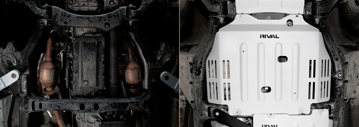 Toyota Land Cruiser 300 2021-On Transmission Bash Plate RIVAL Aluminium Underbody Shield