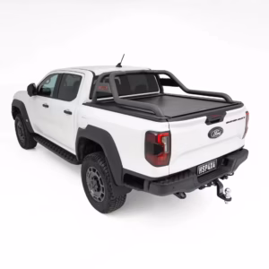 HSP Armour Sports Bar fitted to Ford Ranger Super Duty with Roll R Cover compatibility and lightweight alloy construction