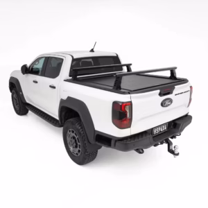 HSP Load Rack JNR fitted to Ford Ranger Super Duty with adjustable heavy-duty aluminium tub rack and Roll R Cover compatibility