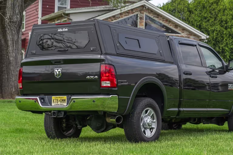 Contour canopy fitted to Dodge Ram 2500 and 3500 4th Gen 2009–2018 and 5th Gen 2019 onwards rear view