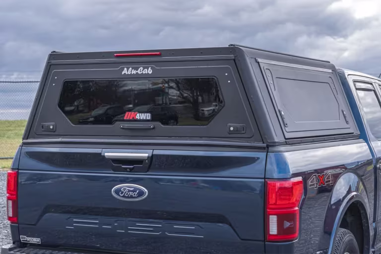 Contour canopy fitted to Ford F-150 8th Gen 2015–2020 side view