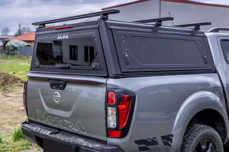 Contour canopy fitted to Nissan Navara NP300 2016–2020 side view