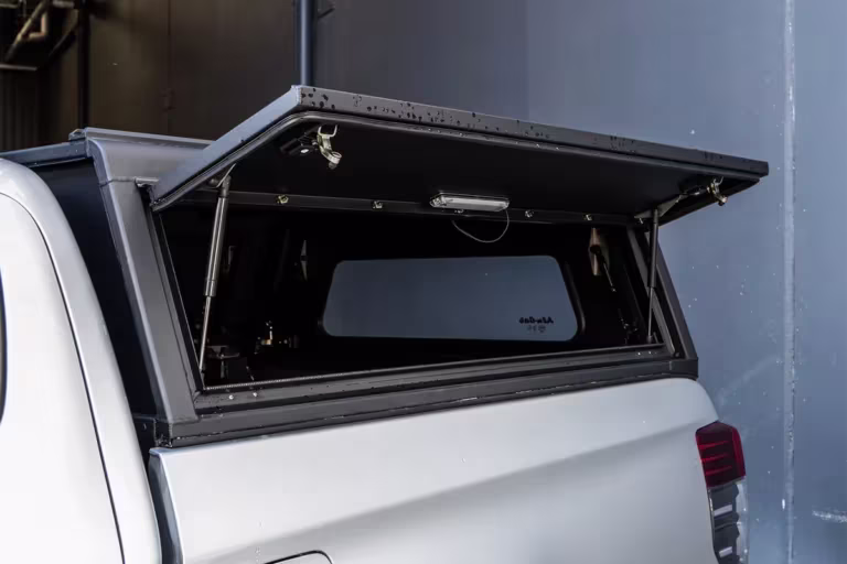 Explorer canopy fitted to Mitsubishi MQ and MR Triton rear view