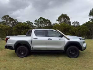 Mondexpl Tanami stainless steel snorkel Toyota HiLux N80 brushed 316