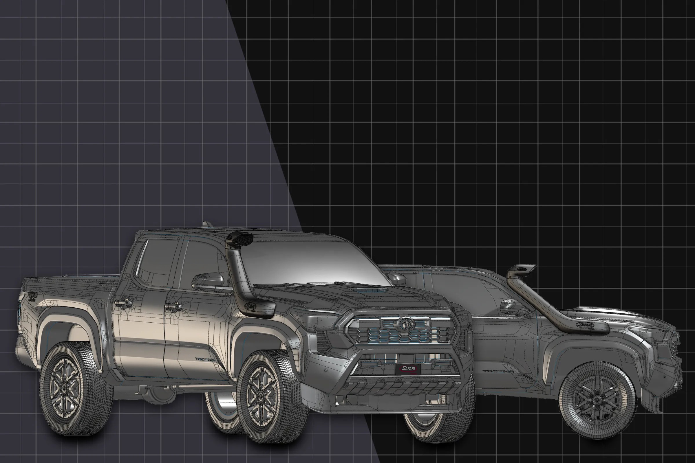 MY24 Onwards 6th Gen Toyota Tacoma & 4Runner 2.4Ltr i-Force & i-Force Max Safari ARMAX Snorkel
